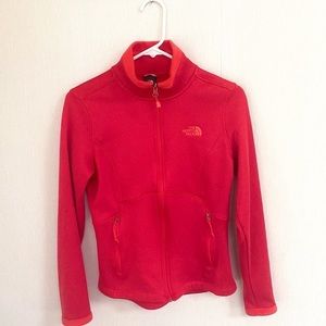 NorthFace Red Pink Zip up Jacket